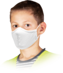 Gyermek egészségügyi pamut háromrétegű SAFER WHITE 10 db