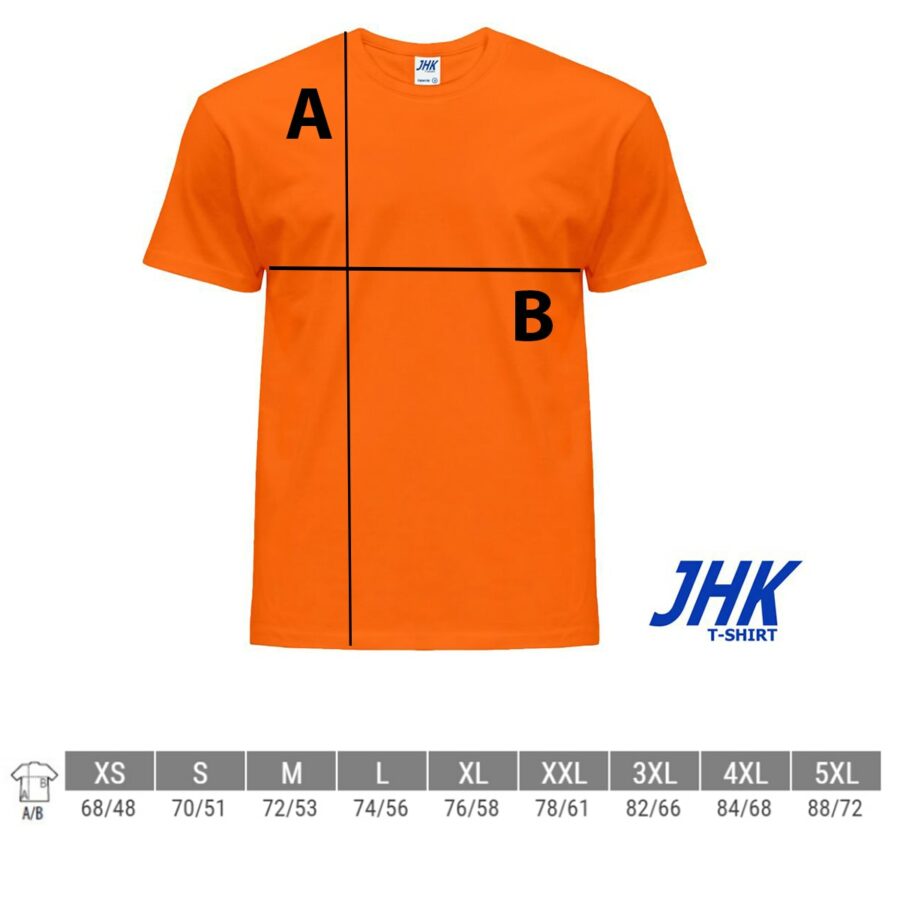Fluoreszkáló munkahelyi póló JHK FLUO 150g