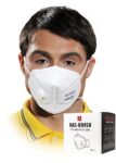 Higiénikus maszk KN95 fehér szeleppel 5 réteg 10 db