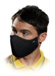 Higiénikus pamut maszk, 3 rétegű SAFER BLACK 10 db