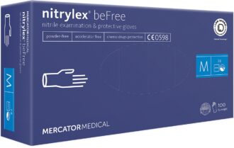 Diagnosztikai nitril kesztyű 100 db MERCATOR Nitrylex® BeFree púdermentes