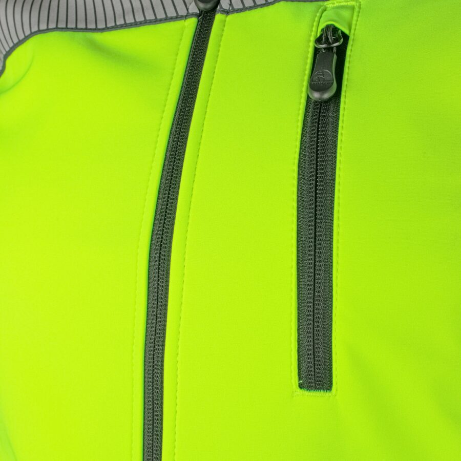 Work PIROL softshell kabát fényvisszaverő elemekkel
