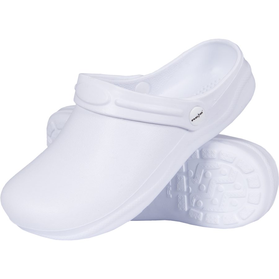 Fehér élelmiszer-crocs LAB WHITE