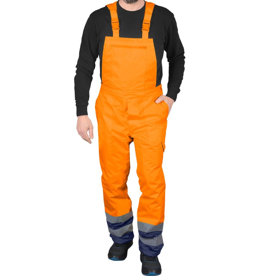 Téli fényvisszaverő vízálló nadrág PRO HIVIS ORANGE