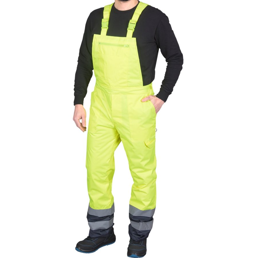 Téli fényvisszaverő vízálló nadrág PRO HIVIS YELLOW