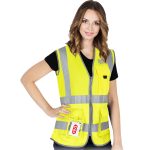 Fényvisszaverő női mellény cipzárral LADY GELB